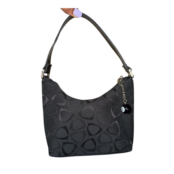 Liz Claiborne Black Patterned Mini Bag - Picture 1 of 7